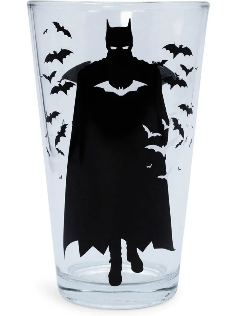 Batman Logo Pint Glass | 16oz Beer Mug for Home Bar, Pub Drinks & Gifts